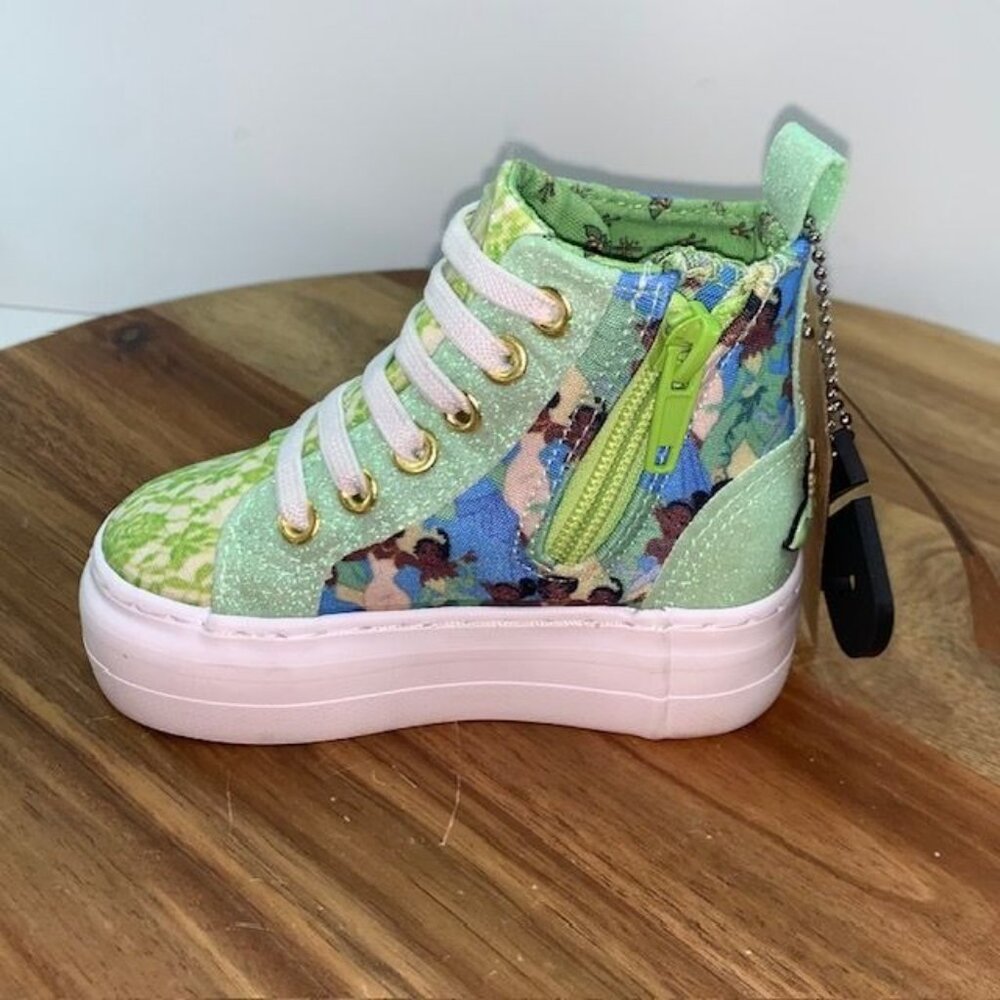 Ground Up Disney Princess and the Frog Tiana Hightop Side Zip Baby Shoes Size 6 - Picture 13 of 14